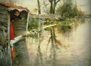 Carl Larsson Wide Loing oil painting